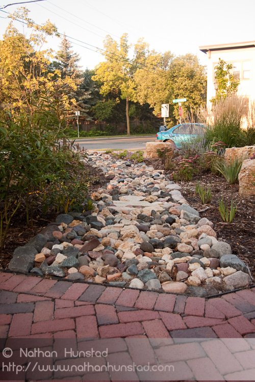 A garden path in Southeast Minneapolis.